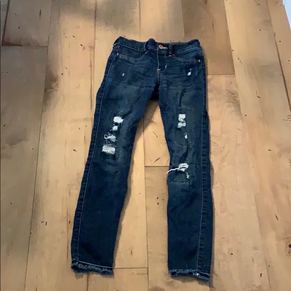 Girls Abercrombie Ripped Jeans